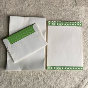 🍄 3/$33 Hallmark Greek Key Endless Knot Stationery Paper and Envelopes Set